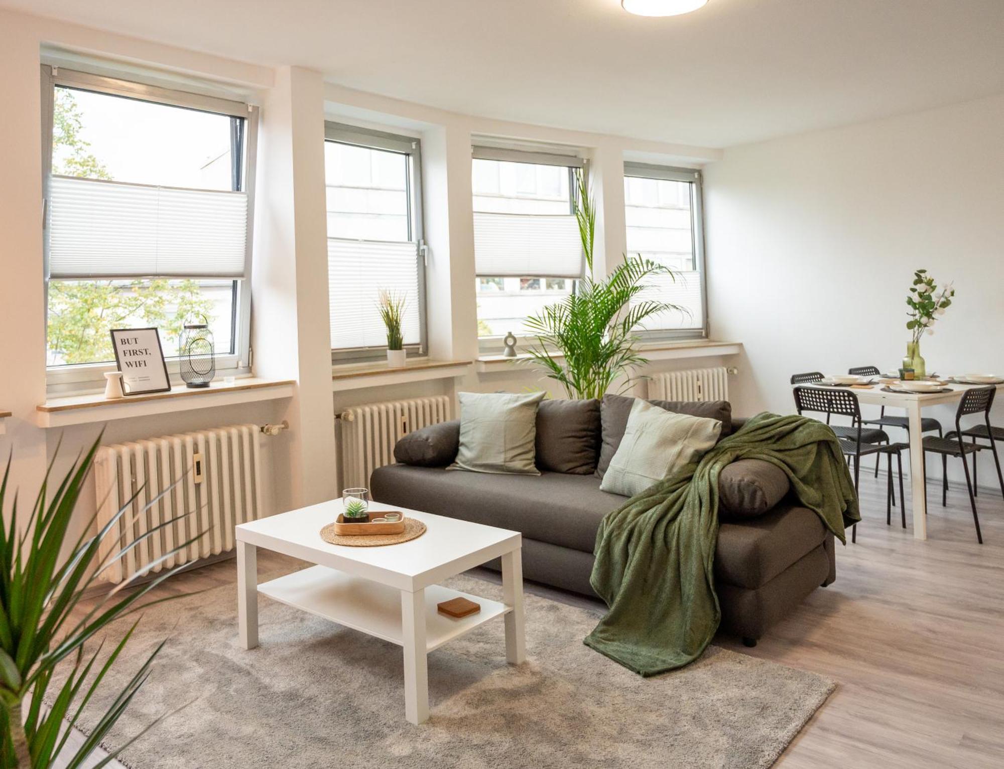Stilvolles Apartment Im Essener Stadtkern Bagian luar foto